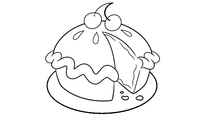 How to Draw a Cherry Pie